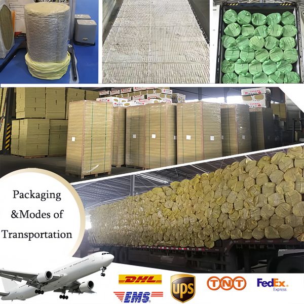 High Temperature Rock Wool Pipe Thermal Insulation For HVAC Pipes Ducts