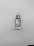 15ml Luxury Clear Square Cosmetic Flat Tall Bottle Essential Oil Cosmetic Glass