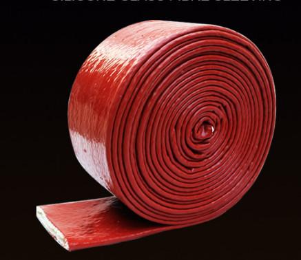 High Tenperature Silicone Rubber Cable Sleeve , Braided Fiberglass Sleeve 4