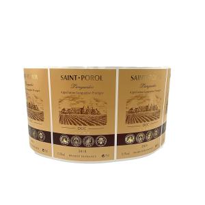 Wholesale Embossed Aluminum Foil Wine Sticker Labels Custom Adhesive Metal from china suppliers