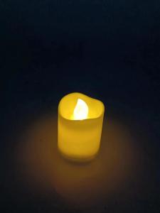 Wholesale Blazing LEDz 2PK LED White Votive Candle Yellow Flickering Flame CR2032 Battery Included from china suppliers