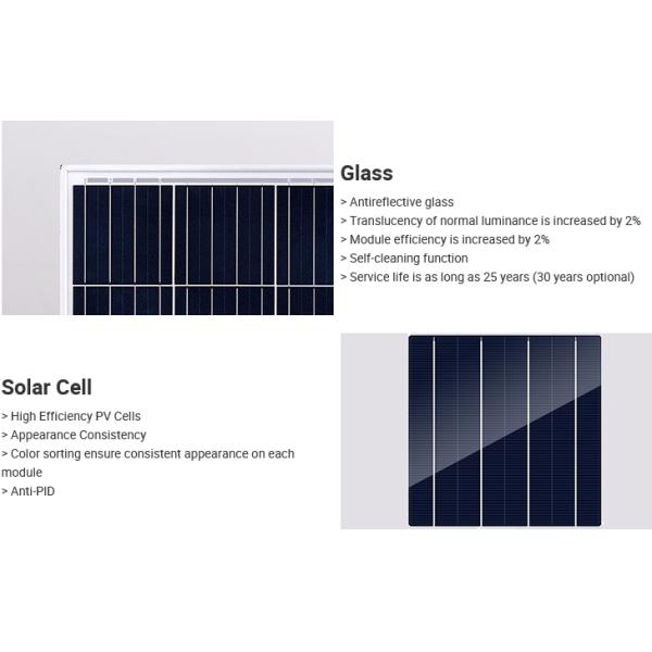 100w 200w Poly Cell Aluminum Glass Solar Panel Off The Grid On Grid Solar Panel
