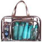 5 In 1 Clear PVC Toiletry Makeup Bag For Travel
