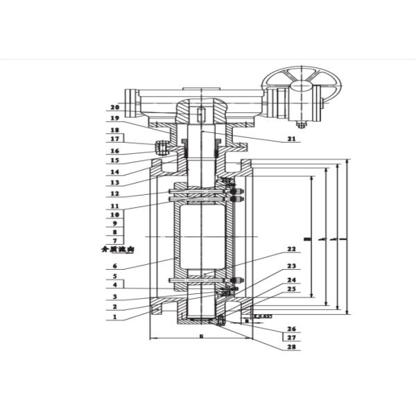 Double Eccentric Flanged Butterfly Valve For Metallurgy 1.0 Mpa Cast Iron