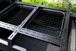 Silver Universal Truck Bed Rack Adjustable Steel Pickup Bed Rack