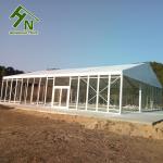 10x20m Outdoor Wedding Glass Roof Clear Wall Marquee 150 200 People Capacity