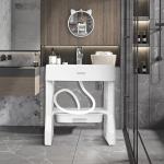 45*30*50cm Kids Bathroom Sink Smart Children Learning Wash Basin Height