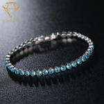 CCT 6.7" Copper Women's Diamond Tennis Bracelets For Anniversary