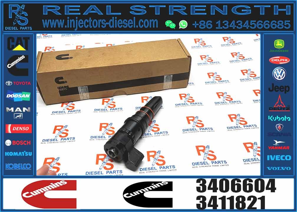 New Diesel Fuel Injector for M11 ISM11 QSM11 Xcec Construction Machinery Engine Parts 3406604 3411821 3064881
