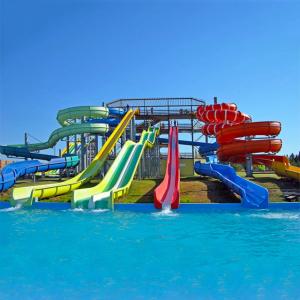 Wholesale Factory Customized Outdoor Aqua Park Equipment Fiberglass Water Slide Water Rides from china suppliers