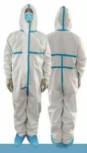 Wholesale Antivirus Disposable Protective Coveralls Against Germs Lightweight Design from china suppliers