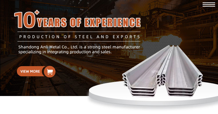 Customization Q235 Q355 Hot Rolled Steel Sheet Pile Z Type U Type Steel Sheet Piles