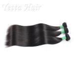 Natural Black Malaysian Human Hair Extensions / Beauty Straight Remy Hair