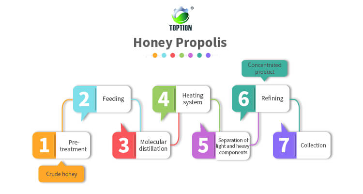  molecular distillation propolis purification 