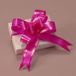 Wholesale Colorful and Beautiful 18mm Butterfly pull bows with gold line for gift wrapping from china suppliers