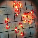 Christmas Themed Dewdrop String Light Decor 6.5FT 20LED Gift Boxes Santa Claus