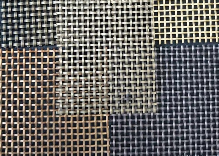 Multi Pattern Punching Net Metal Architectural Wire Mesh 0.6m-1.5m Width