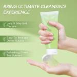 Jelly Face Cleaner Green Tea Face Wash Amino Acid Gentle Hydropeptide Cleansing