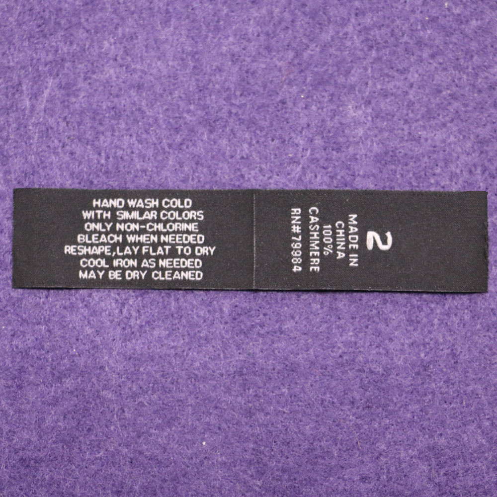 High Density Flat Woven Cloth Labels / Personalised Woven Labels