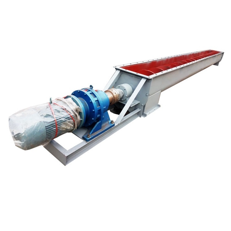 OEM Industrial Cement Carbon Steel Spiral Conveyor U Trough Auger Screw Conveyors