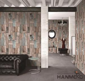 Wholesale 3D Wood Design Kitchen Bathroom Wallpaper , Durable PVC Wallcovering from china suppliers