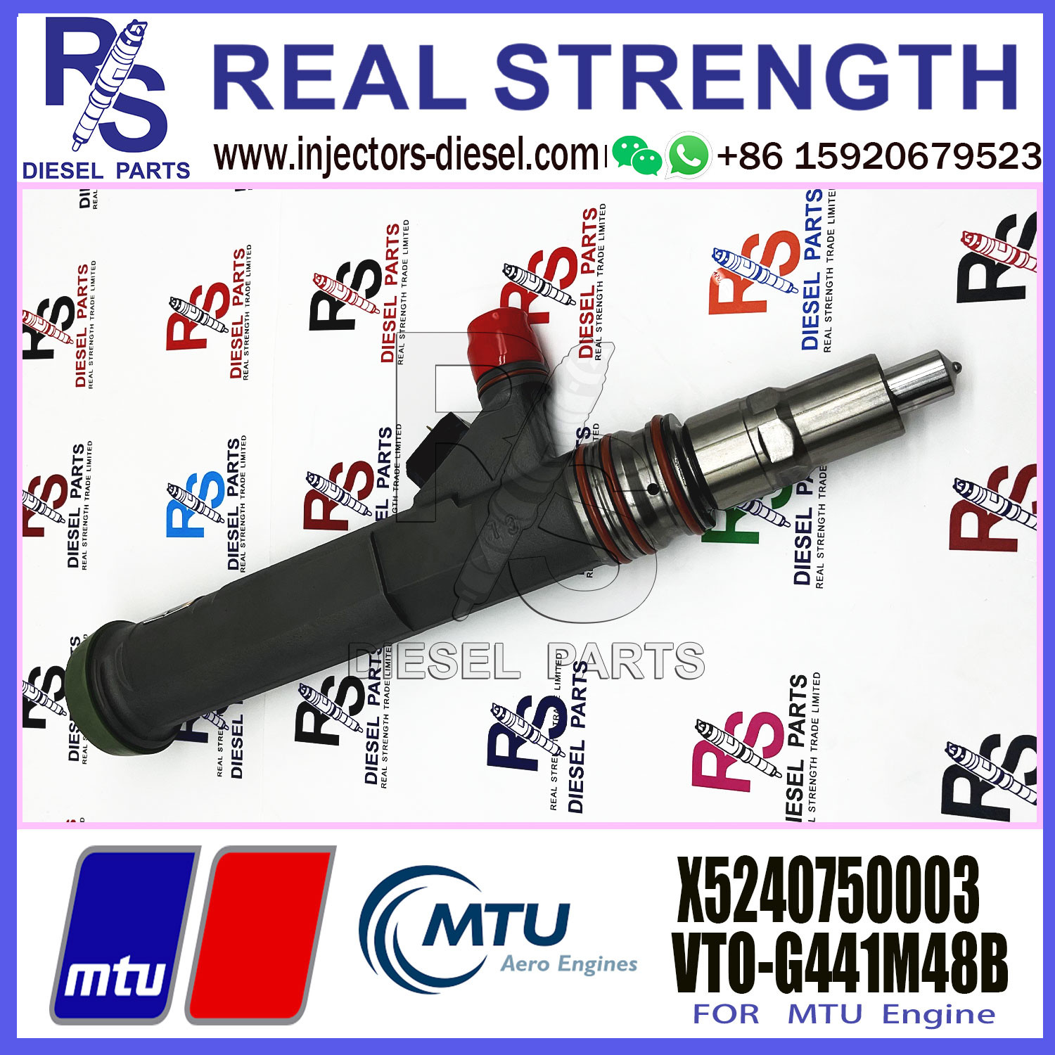 High Quality Common Fuel Injector 1498083 VTO-G265G48B X5240750003