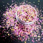 Die Cutting Printing Change Color Chunky Glitter for Makeup Body Hair Nail Art