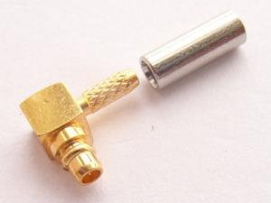 Wholesale 50ohm MMCX connector male right angle rf coaxial connector mmcx crimp for RG cable from china suppliers
