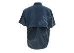 Men's 100%Nylon Work Shirt Short Sleeve Mesh Embroidery Holes
