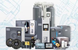 Wholesale 37kw Atlas GA 37 VSD+ , Oil Injected Rotary Atlas Screw Air Compressor from china suppliers