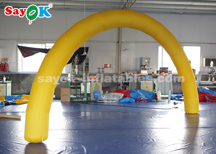 Inflatable Entrance Arch Yellow 6*3m Inflatable Arch With Air Blower For Event Advertisement