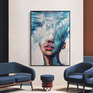 Wholesale Modern Abstract Oil Paintings on Canvas Hand Painted Wall Art Decorations for Bedroom Living Room from china suppliers