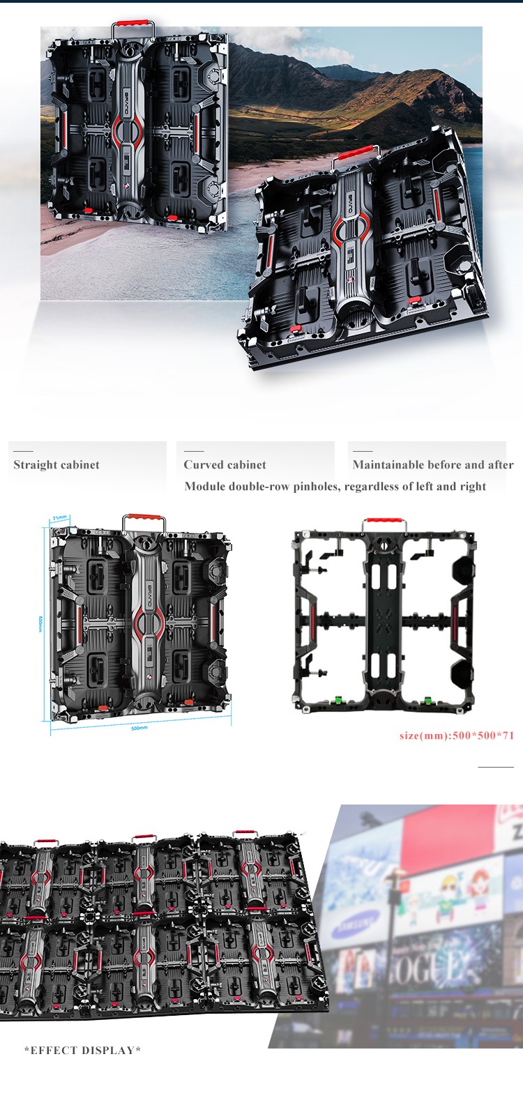 Outdoor Indoor Rental Led Display Stage LED Video Wall P3.91 P4.81 1920x1080 4k Rental Display