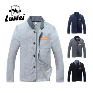 Wholesale Utility Palto Abrigos De Hombre Men's Slim Edition Single Buckle Solid Color Long Sleeve Collar Jacket from china suppliers