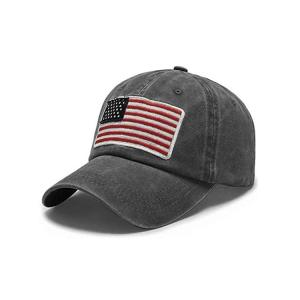 Wholesale Trucker Curved Brim Six Panel Dad Cap Embroidered USA Logo from china suppliers