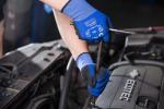 Seamless Breathable Nylon Touch Screen Nitrile Work Gloves