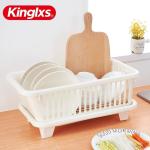 Cupboard Dish Kitchen Storage Racks Plastic Basket Organizer Holders