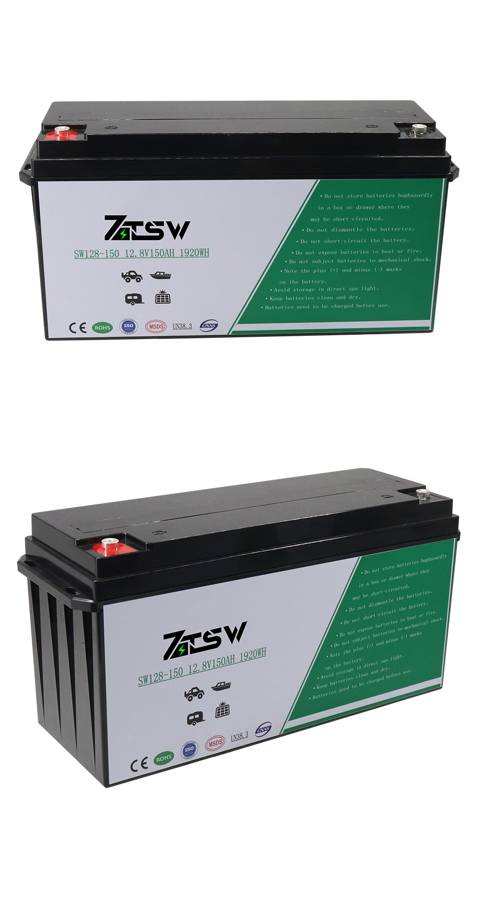 Heated Lithium 1920wh 12.8V150AH lifepo4 Battery Limthium Ferro Phosphate Solar RV Battery Pack