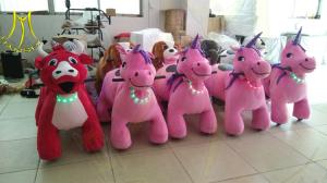 Wholesale Hansel electronic game machine child ride on toy unicorn motorized animals for sale with 4 wheels from china suppliers