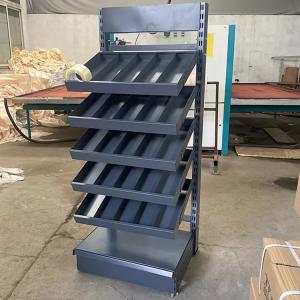 Wholesale Factory Custom Size Color logo frosted gray hardware store rack pharmacy rack supermarket shelves gondola from china suppliers