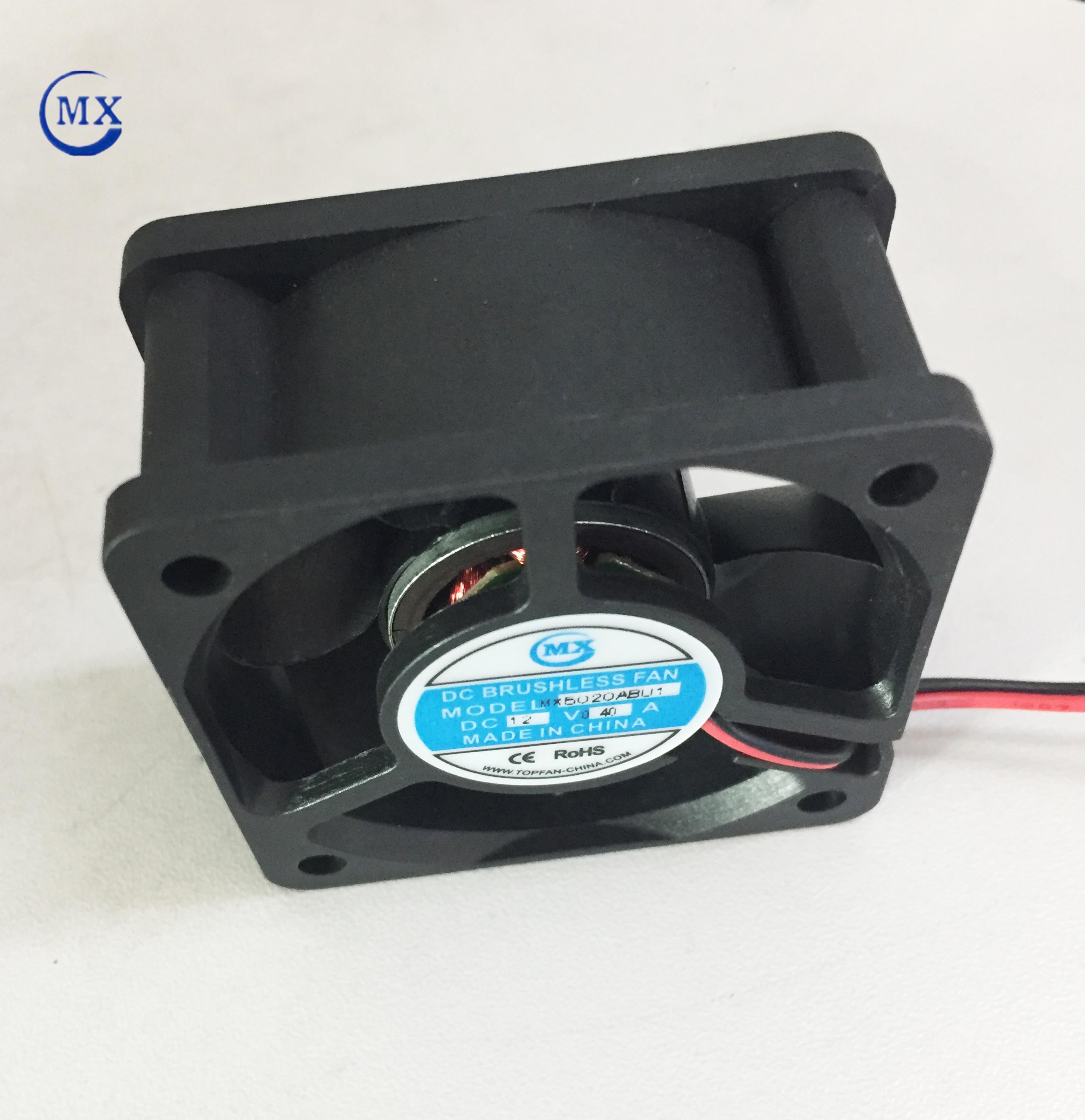 50 X 20Mm dc motor brushless fan 5020 mini / micro / small fan 5V / 12V / 24V