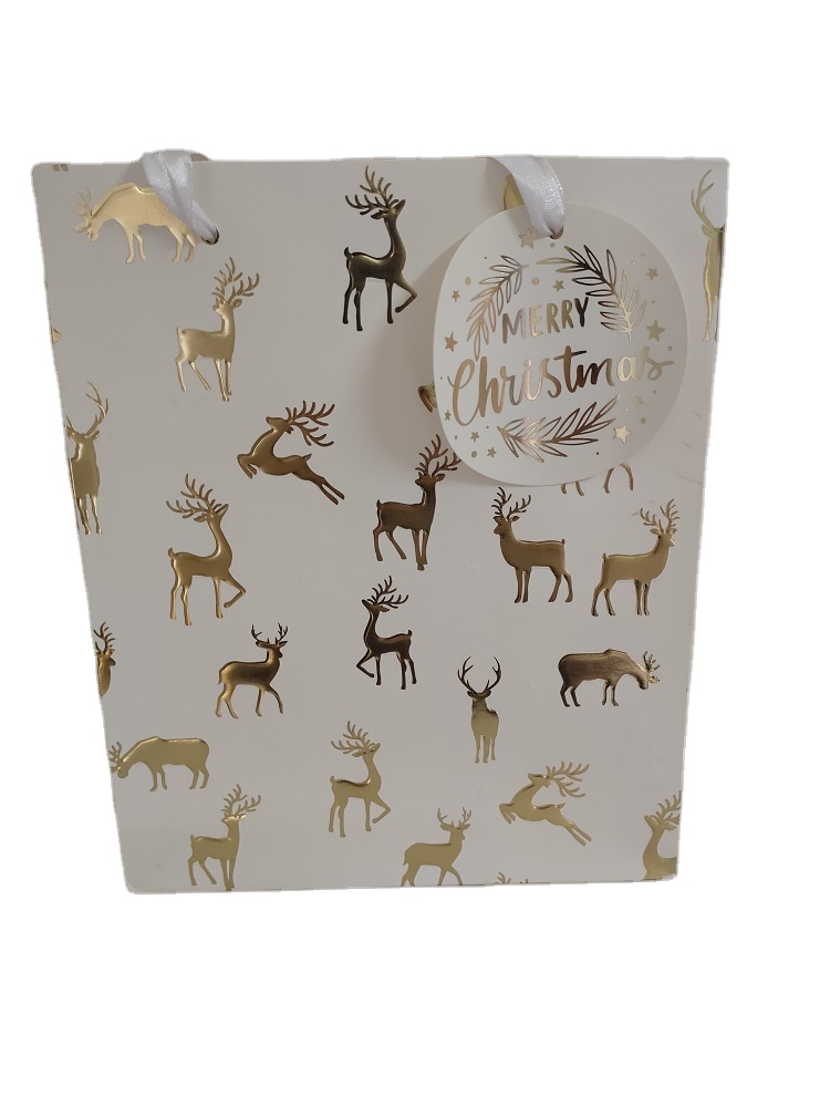 Custom natural art paper bag add logo