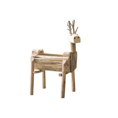 ODM Fawn Ornaments Retro Desktop Creative Furnishings Solid Wood Homestay Animal