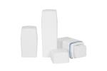 PP Square Airless Pump Bottles 15ml 30ml 50ml Cosmetics packaging dispenser Pump