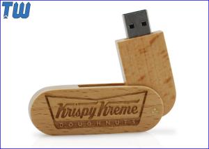 Wholesale Bulk 32GB Jump Drive USB Wooden Swivel Stick Customize Branding from china suppliers