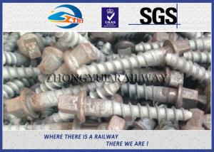 Wholesale Plain Railway Sleeper Screws Spike Railroad Fasteners M24X150MM from china suppliers