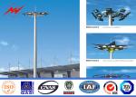 Q345 HDG 35M 48 Lamps Steel Square Light Poles 15 Years Warranty Time