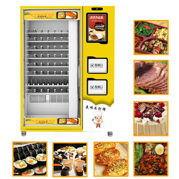 Automatic Heating Lunch Box Vending Machine Prepared Meals Vending Machine Rice Vending Machine