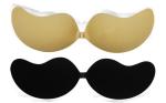 F001 Push up adhesive strapless padded thick silicone bra manufacturer