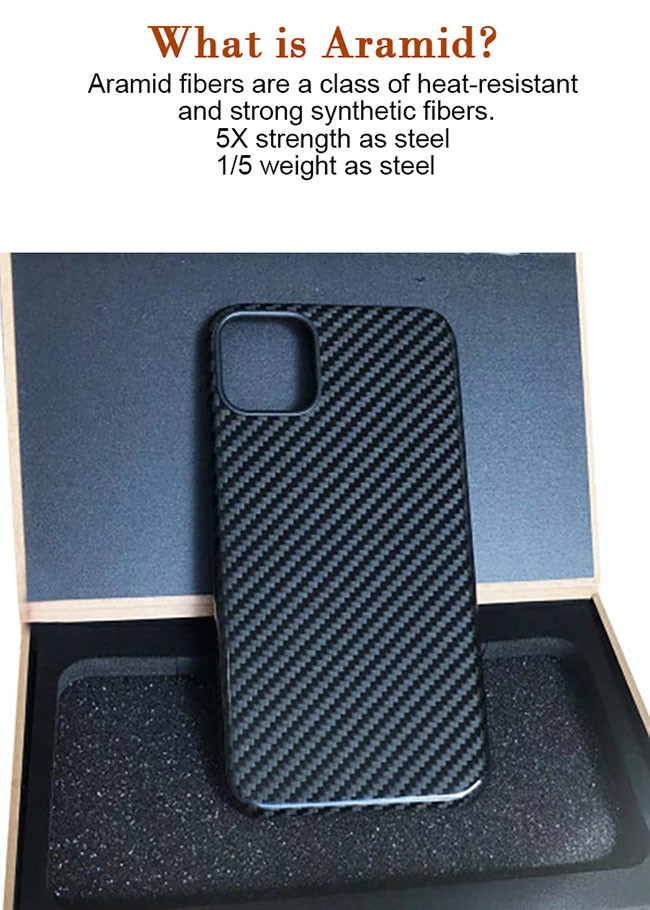 Silky Touching Real Aramid Fiber Phone Case For IPhone 11